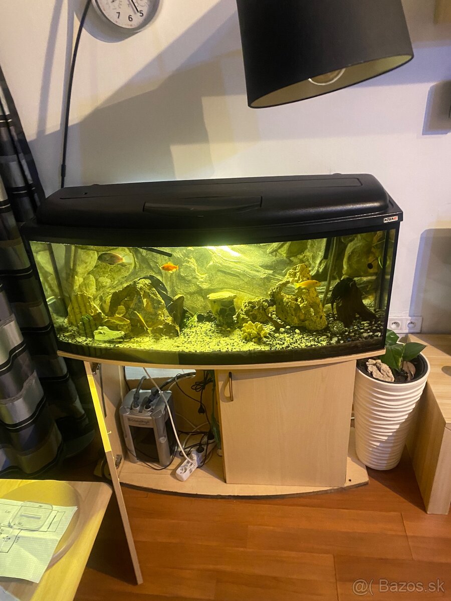 Akvarium 130x40x50 zaoblene