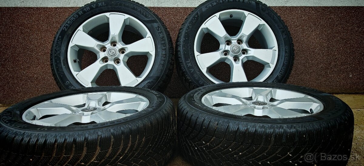 ALU Opel 5x115 a zimné Semperit Speed Grip 5 235/55 R18