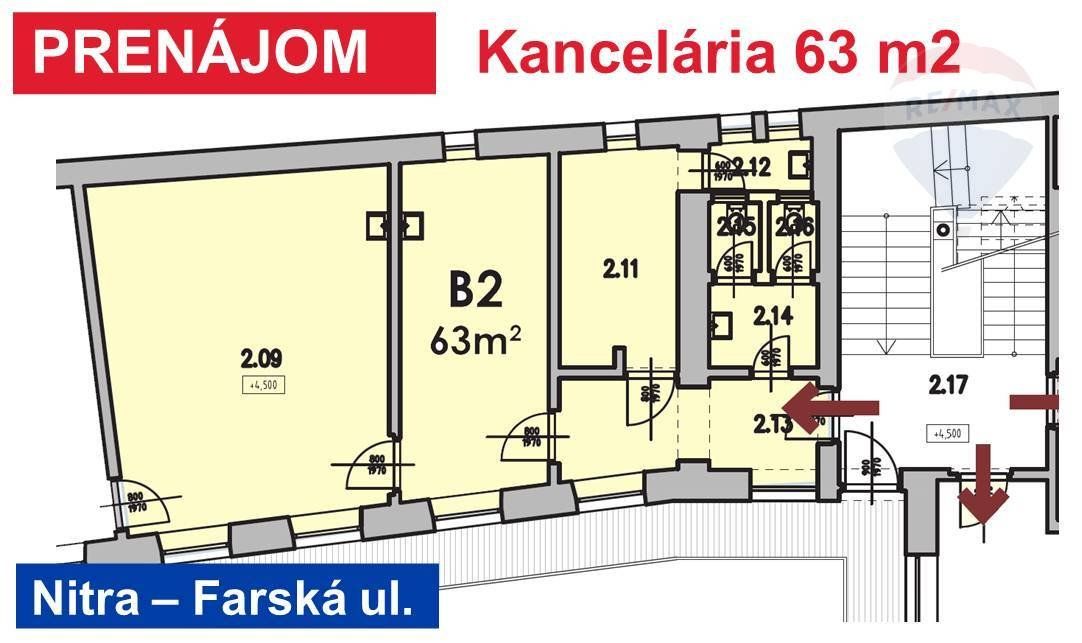 Prenájom 63 m2 komerčného priestoru “ambulancia“, ul. Farská