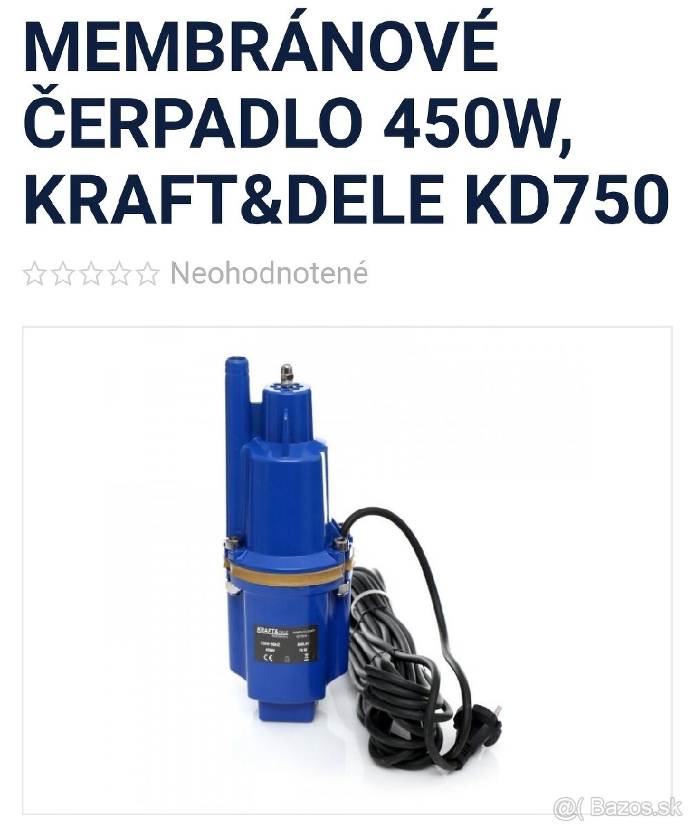 Membranove čerpadlo KRAFT