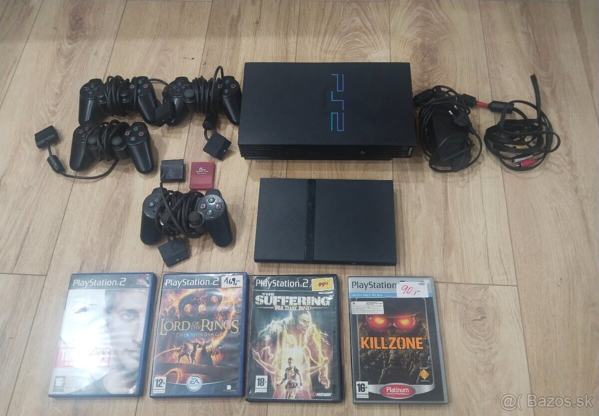 Predám - 2x playstation 2 PS2 Slim  a fat