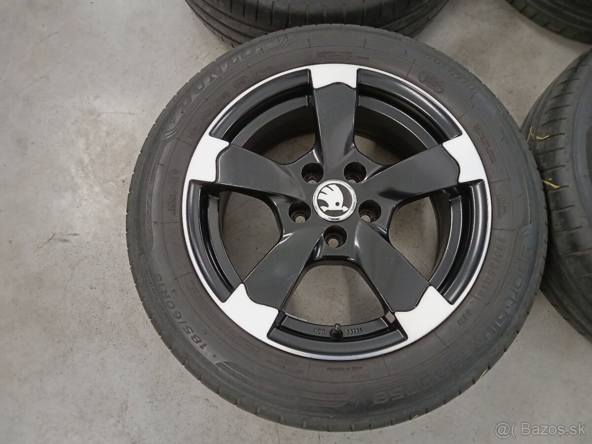 Predam letne ALU 5x100 R15 6,5J ET38 SKODA FABIA RAPID