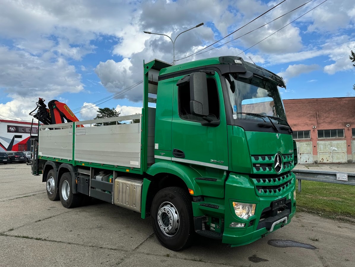 MERCEDES 2543 Valník s hydraulickou rukou PALFINGER ,EURO6