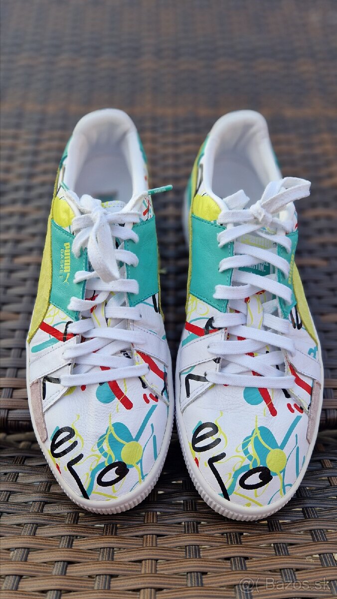 Puma x Shantell Martin Basket Graphic Sneakers