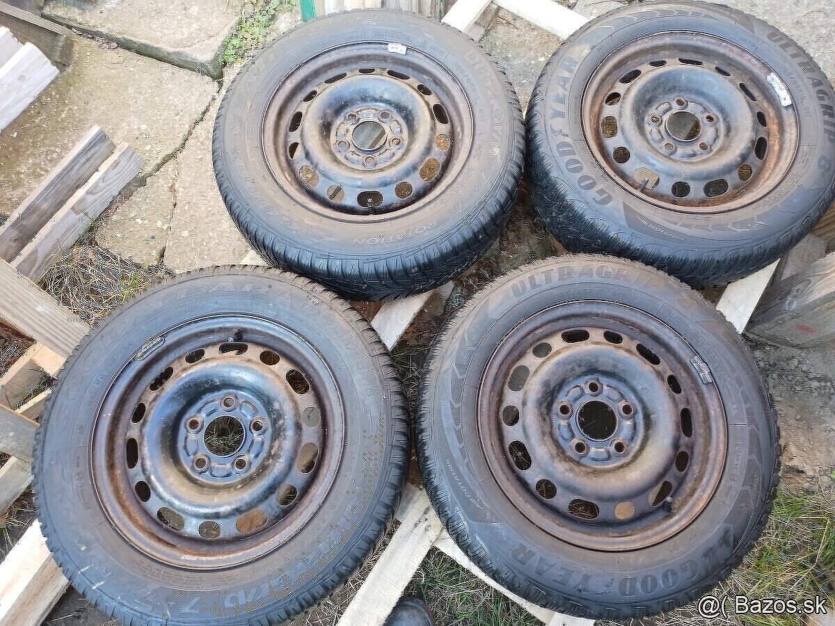 Predam kolesa 5x114,3 r15 za 25e kus.vyvazene.pneu goodyear