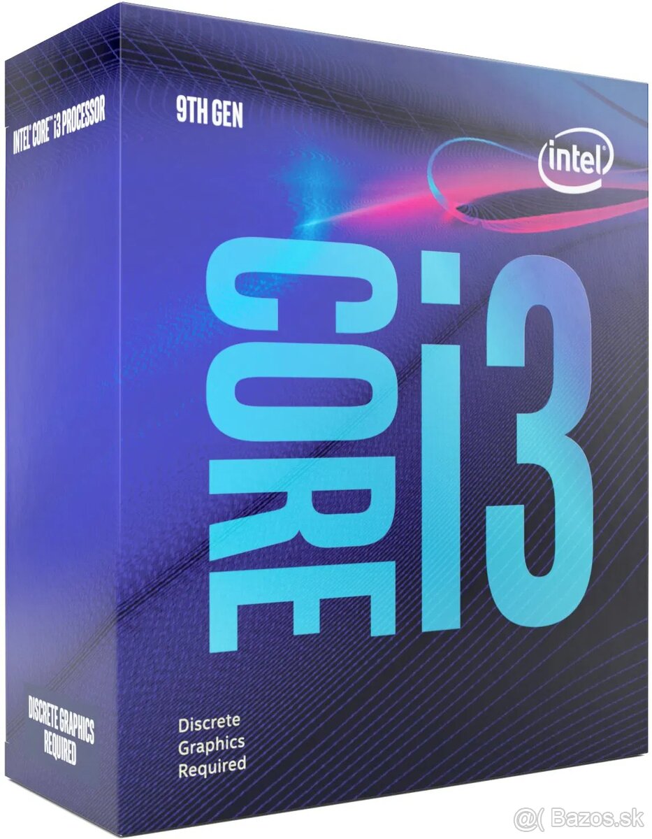 Intel Core i3 9100F 4-jadrový (max 4,2GHz)