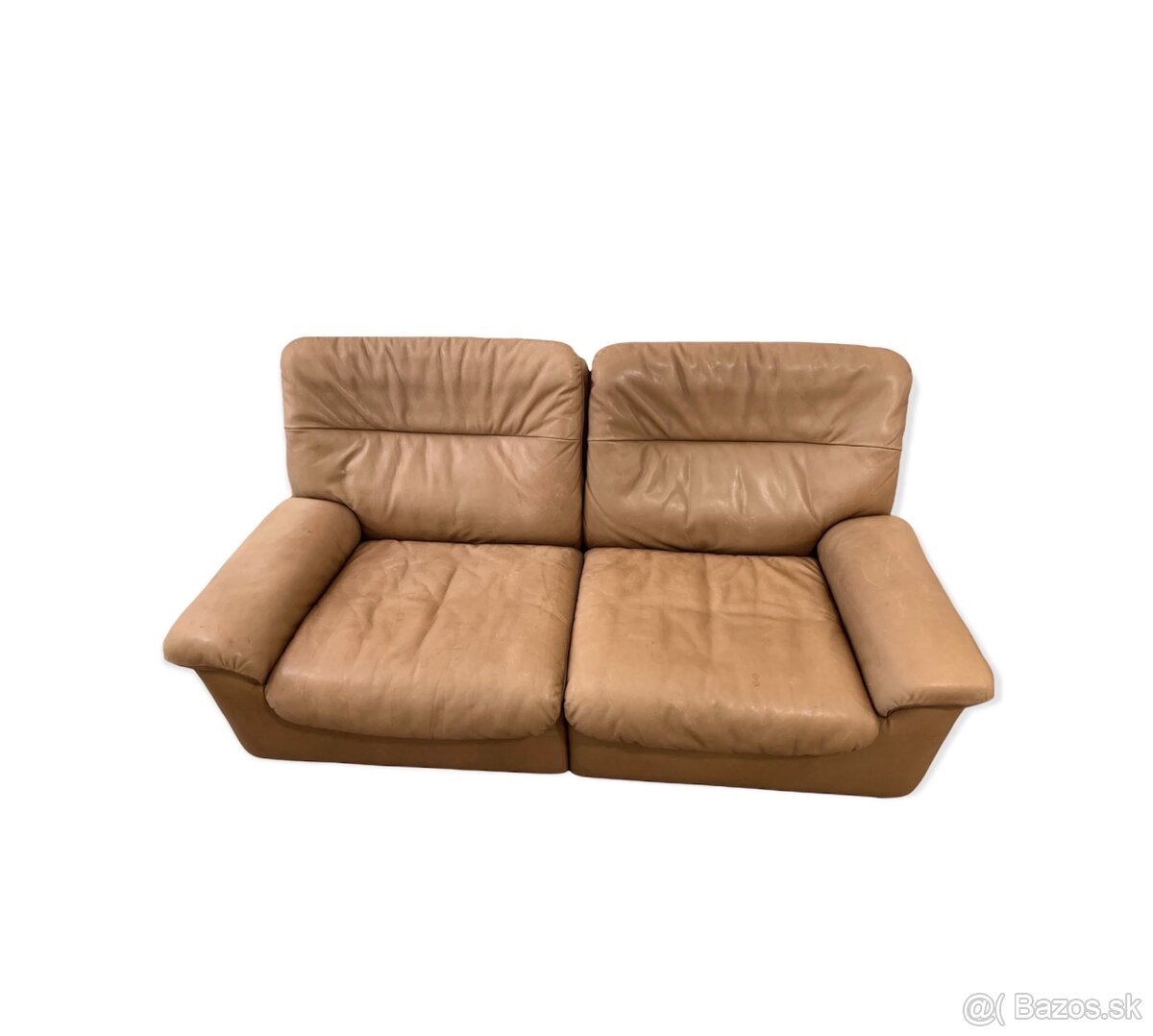 DE SEDE model DS 66 - dvoumístná kožená sofa + křeslo