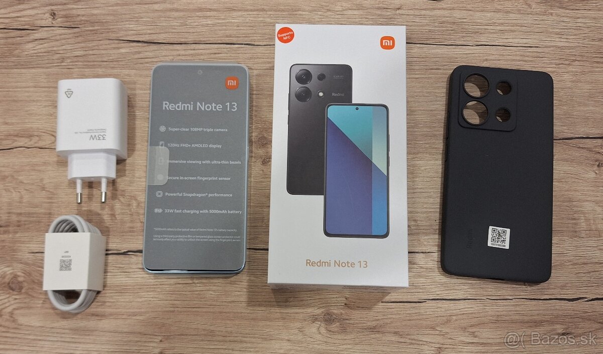 Xiaomi Redmi Note 13 8/256GB Ice Blue, nepoužívaný