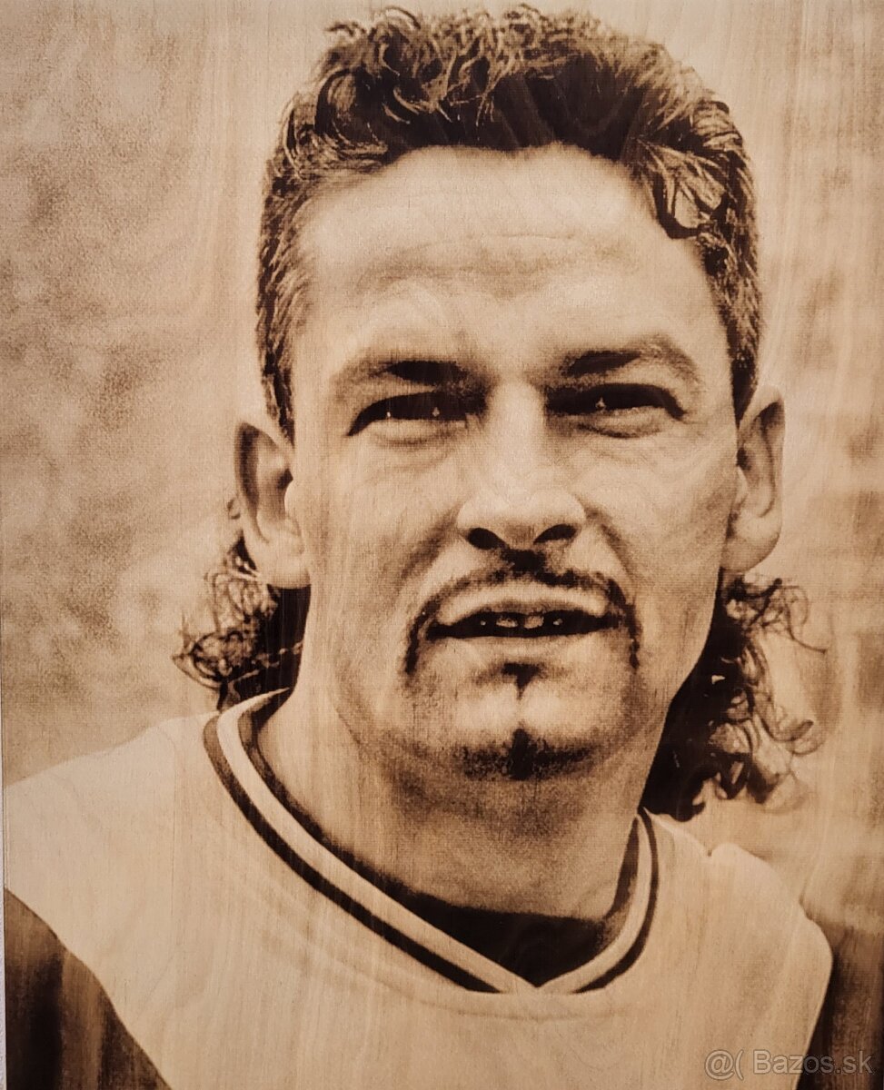 Roberto BAGGIO - vypaľovaný obraz