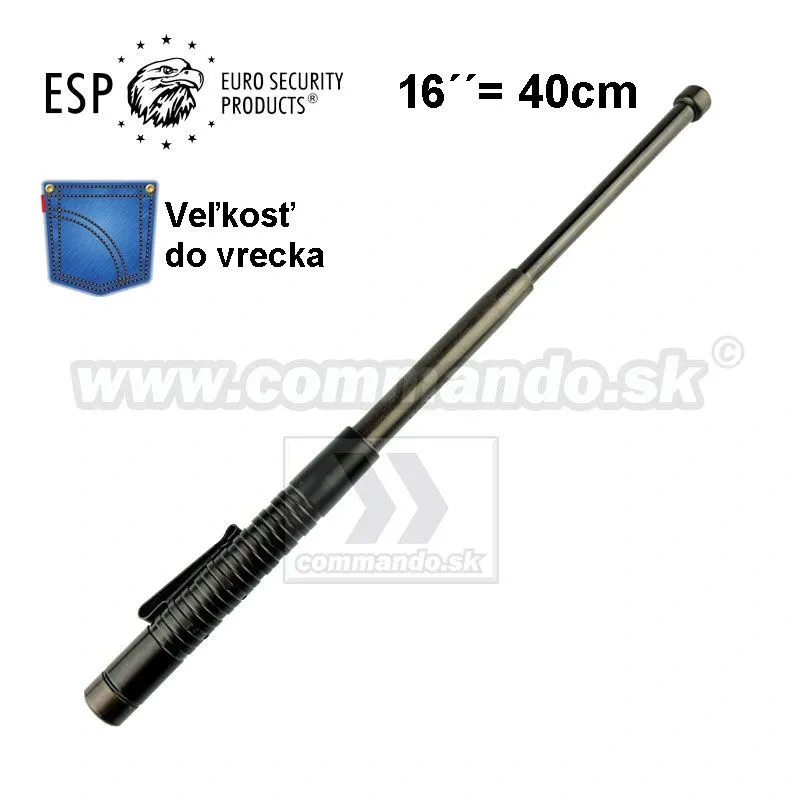 Teleskopický obušok ESP-ExB-16HS KALENÝ 16" (Nový)