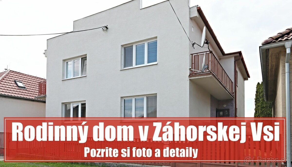 REZERVOVANÉ: 4 izbový dom Záhorská Ves - ideálny pre rybára 