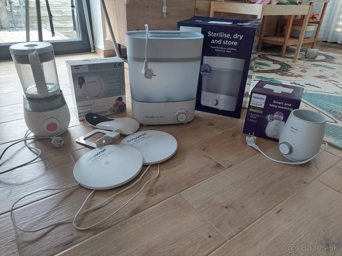 Philips Avent sterilizátor, ohrievačka a monitor dychu