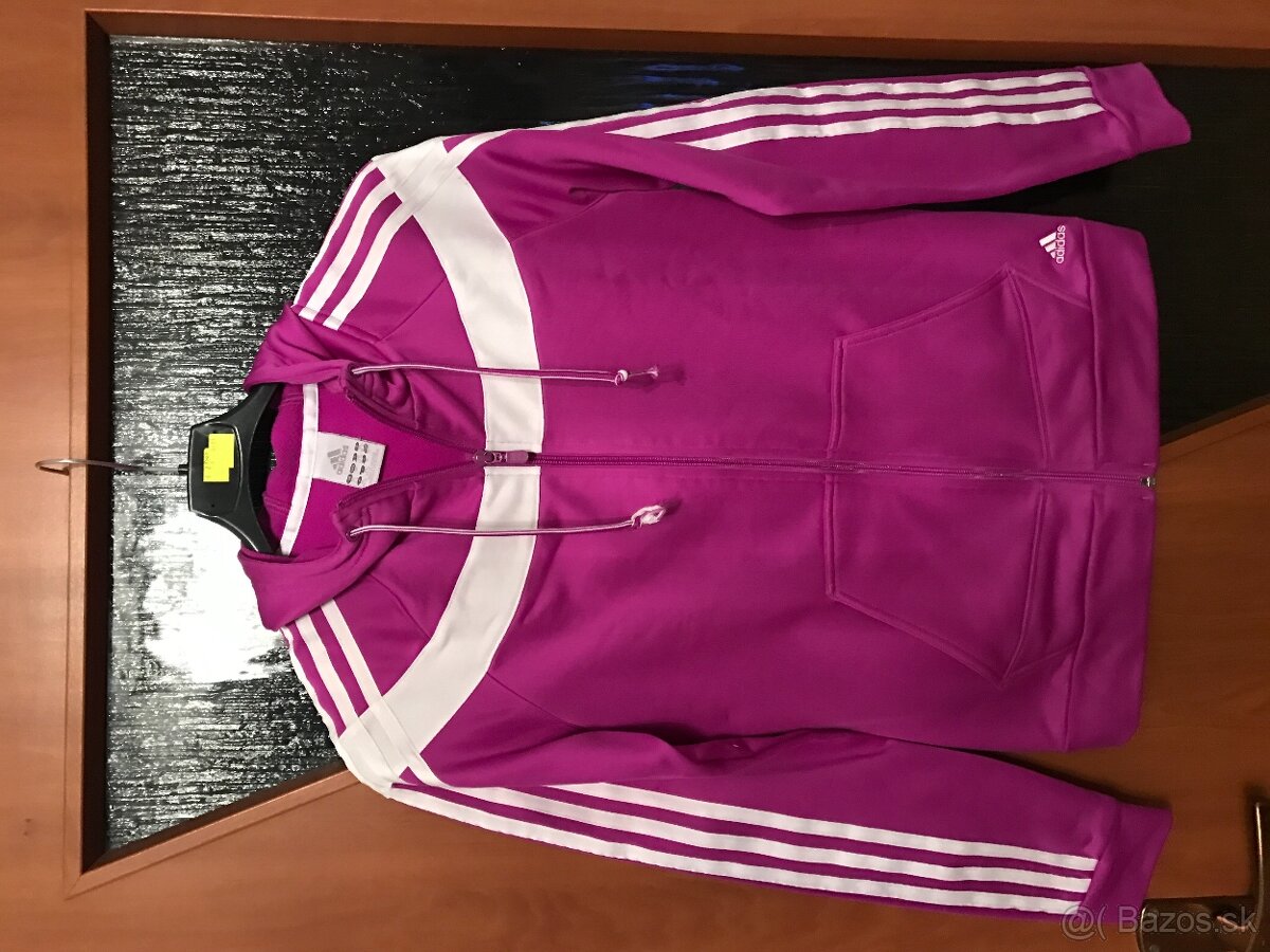 ADIDAS originál fuksia dámska mikinka S/M