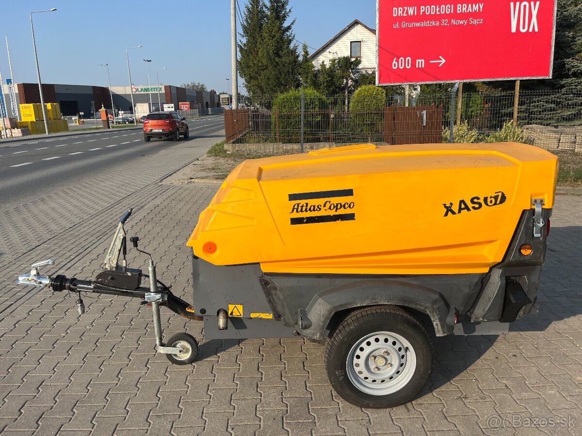 Kompresor skrutkový Atlas Copco XAS 67, Doosan Ingersoll