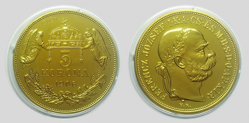 5 Koruna 1906 KB  CuZn  novorazba 2014