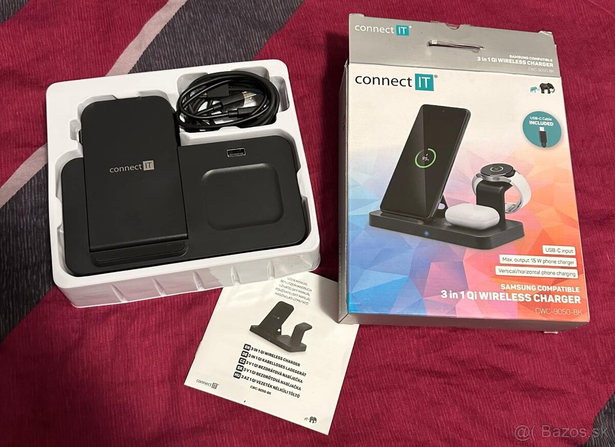 Connect iT 3v1 wireless nabíjačka pre Samsung