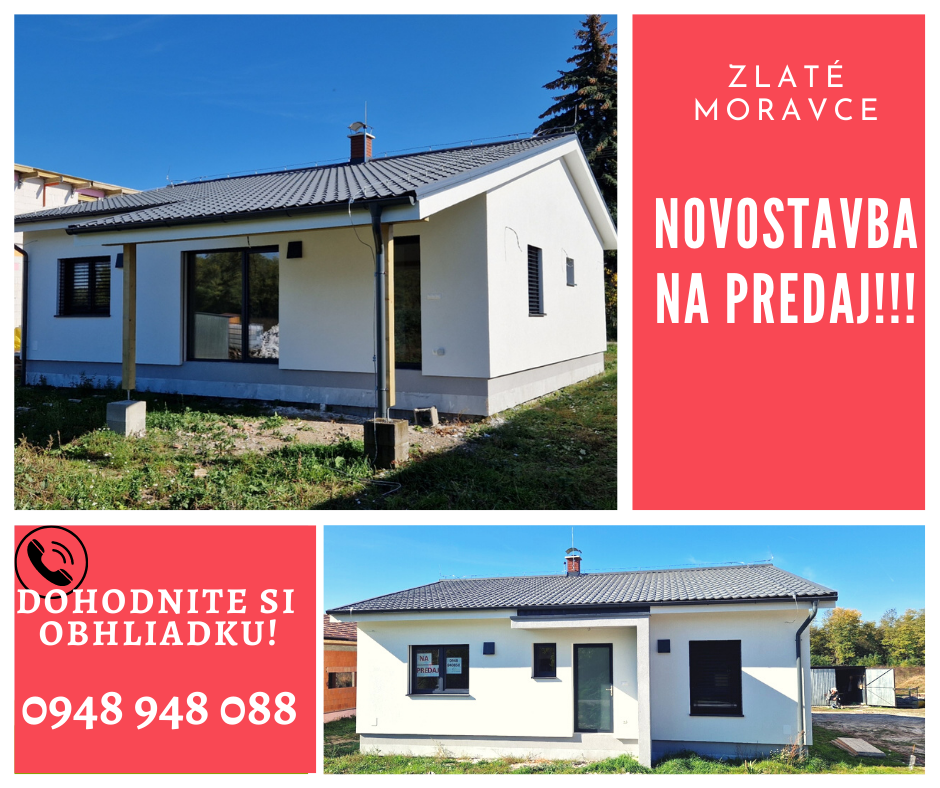 🏡 Exkluzívna novostavba v Zlatých Moravciach