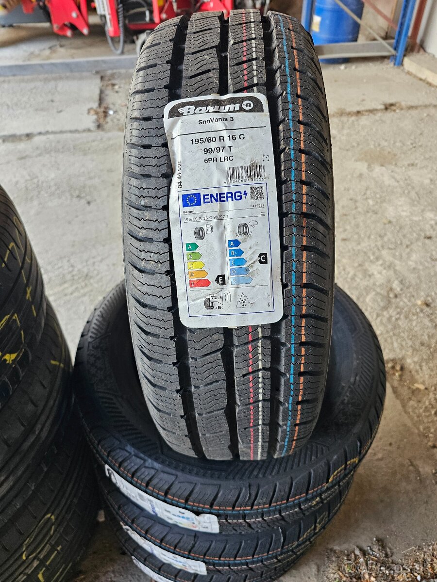 Predám nové pneu. BARUM SNOVANIS 3 195/60 R16 99/97T