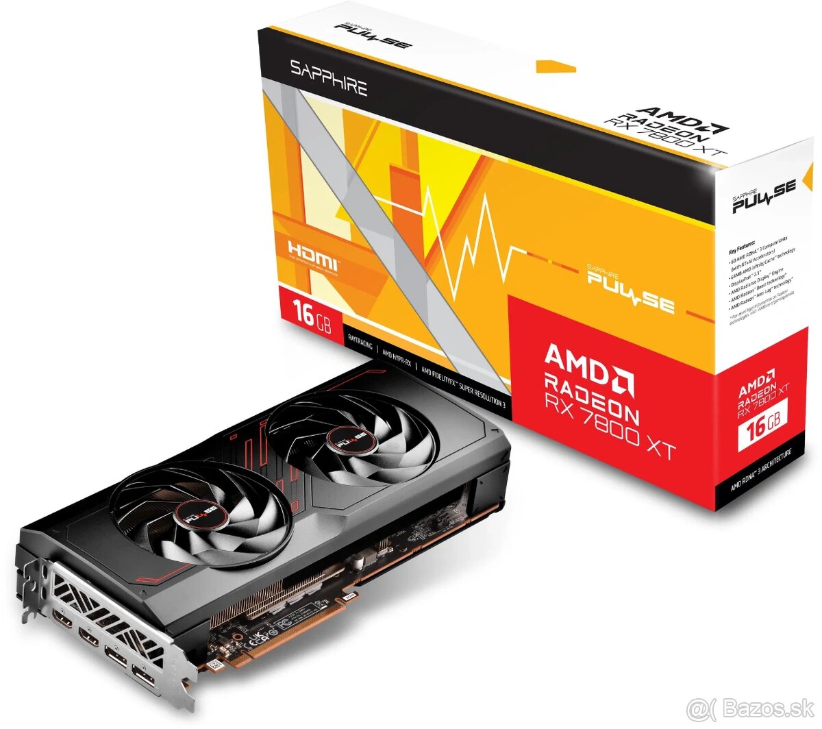 SAPPHIRE PULSE Radeon RX 7800 XT GAMING 16GB [rezervovane]