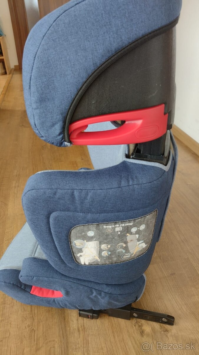 KINDERKRAFT Autosedačka Junior Fix Isofix Navy 15-36 kg