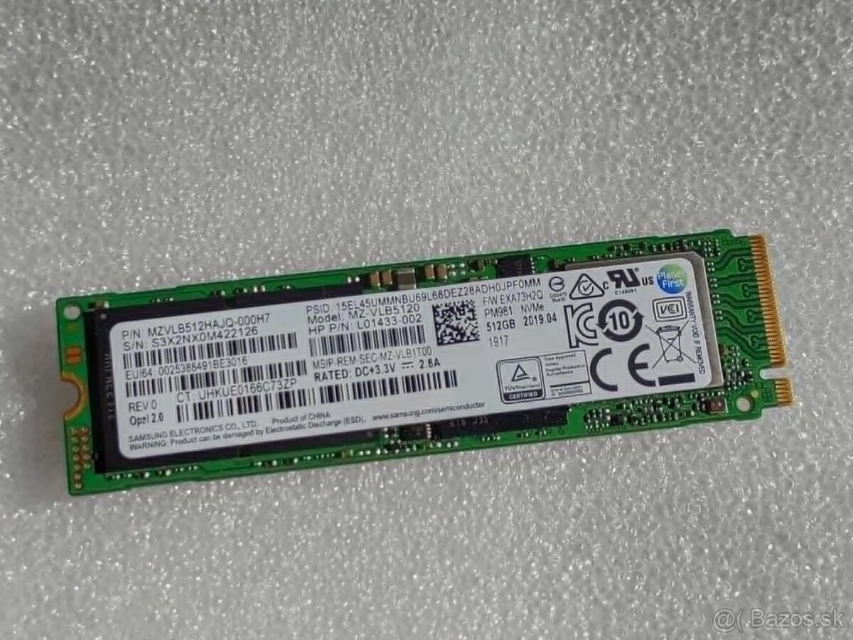 samsung NVME SSD 512Gb