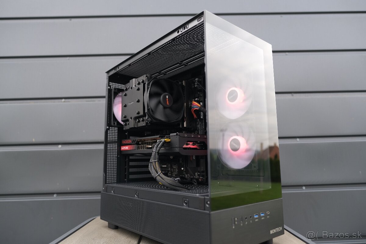 Herný PC, Ryzen 9 5900X, RX 7800XT, RAM 16GB, SSD, 24m