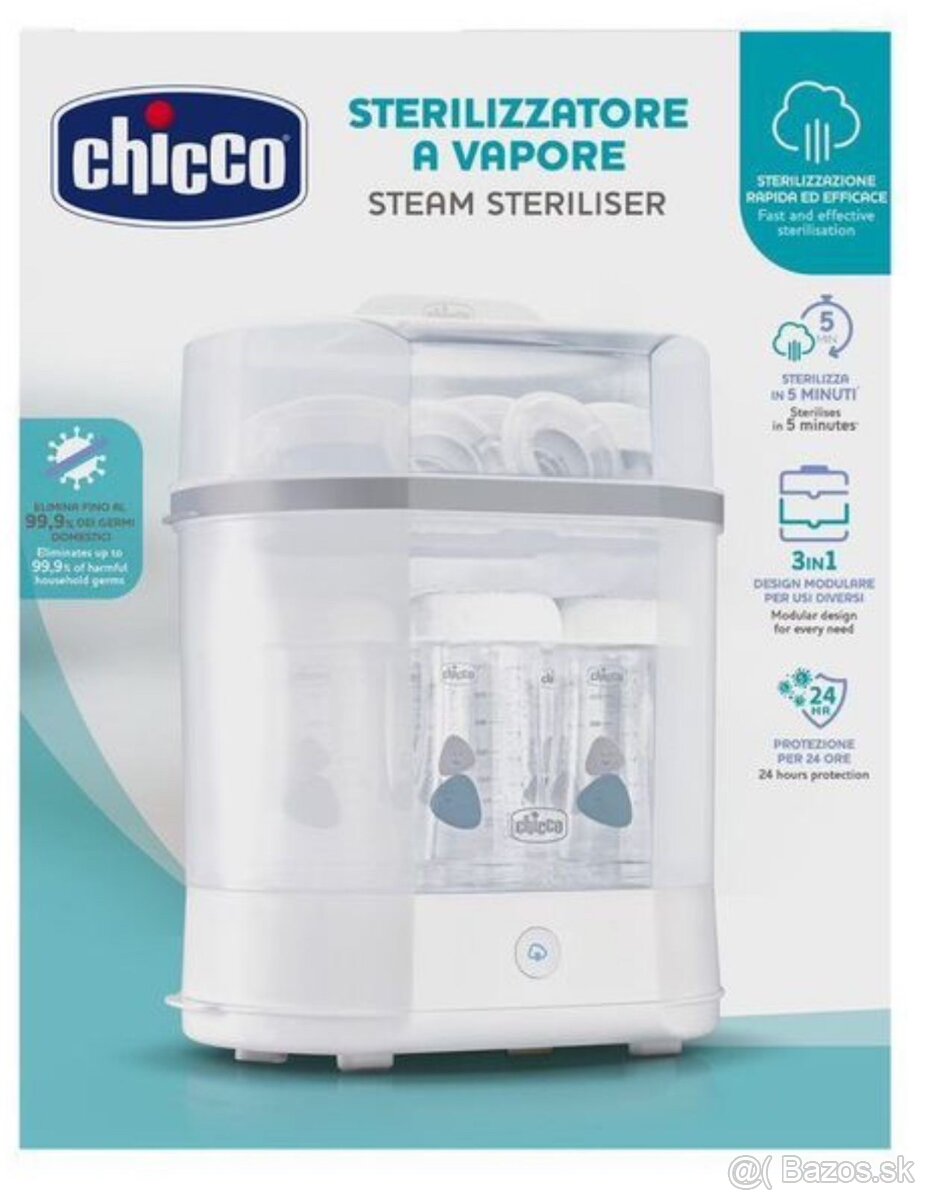 Chicco-PARNÝ STERILIZÁTOR 3 V 1