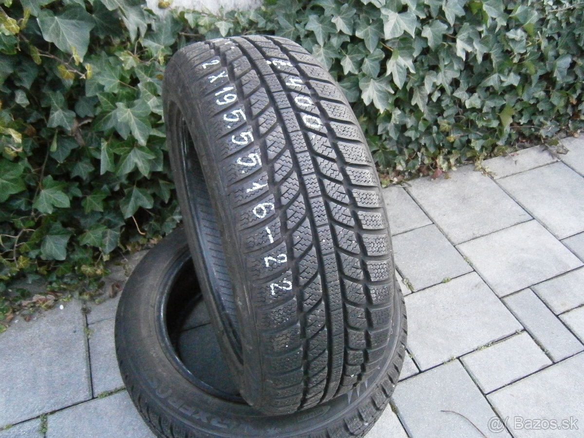 Predám 2x zimné pneu ROADX RX FROST 195/55 R16 87V