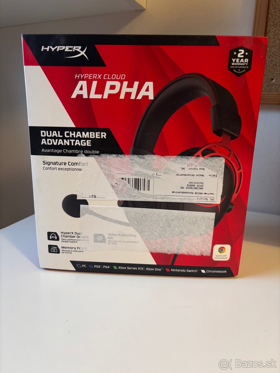 Hyperx Cloud Alpha, nové len rozbalené