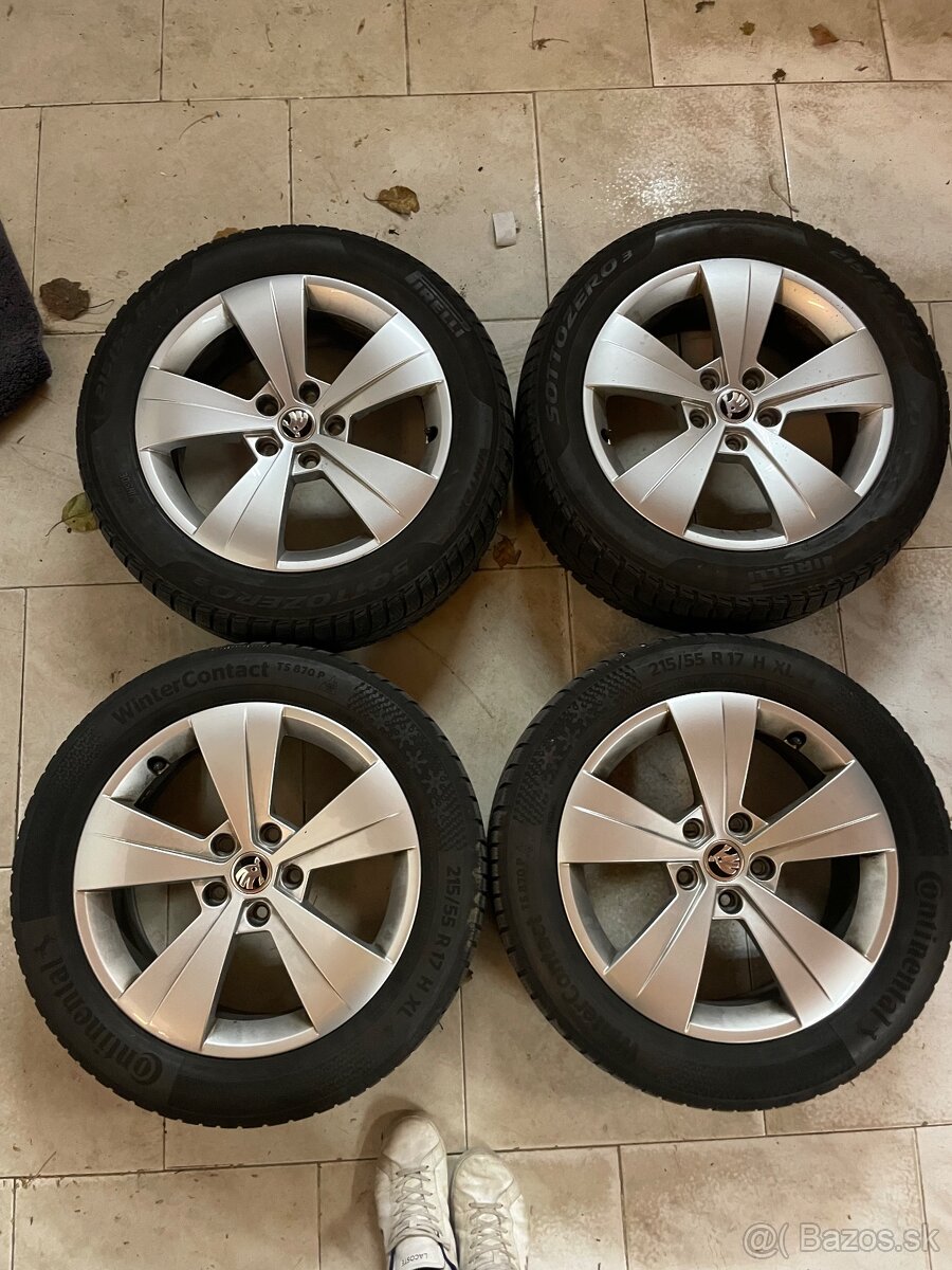 Original elektrony skoda TRITON 5x112 r17 superb3