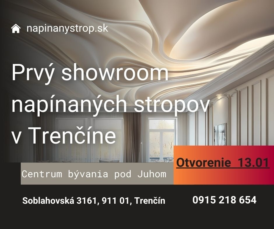 Strop, napínacie stropy, napínané stropy Trenčín