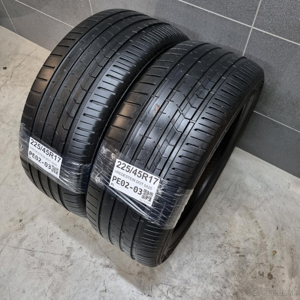 Letné pneumatiky 225/45 R17 VREDESTEIN DOT0420