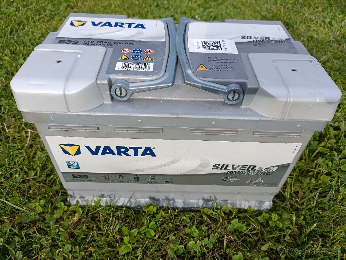 Autobatéria VARTA Silver Dynamic AGM 70Ah, 12V,