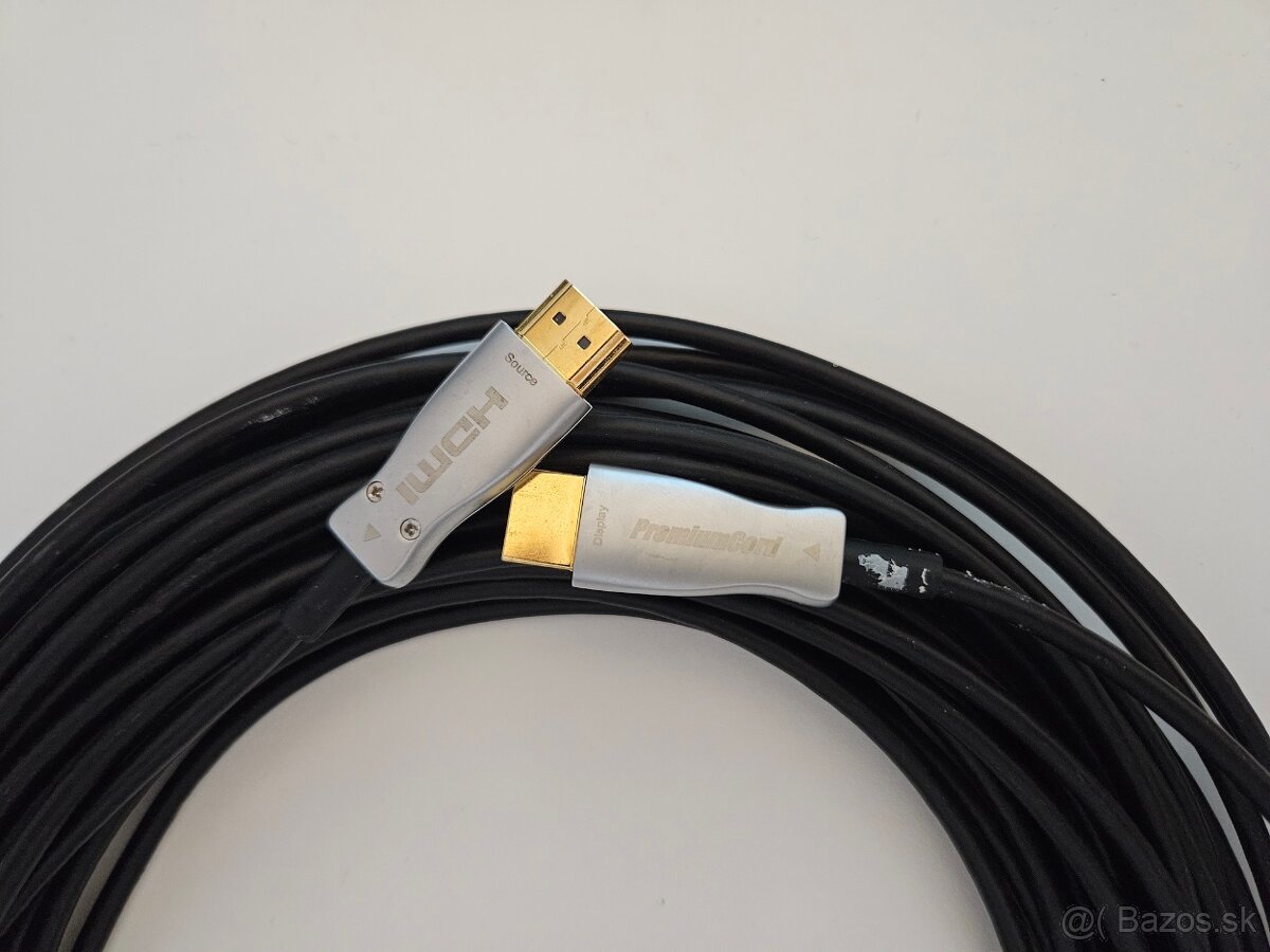 HDMI kábel PremiumCord optický fiber High Speed 15m