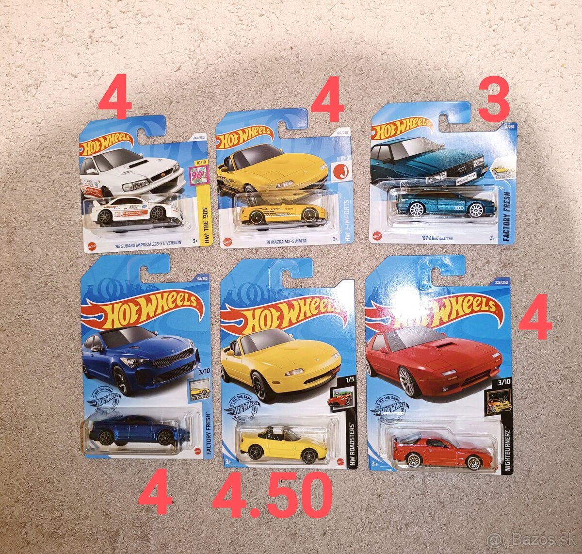 Autíčka Hotwheels Japonci Kia