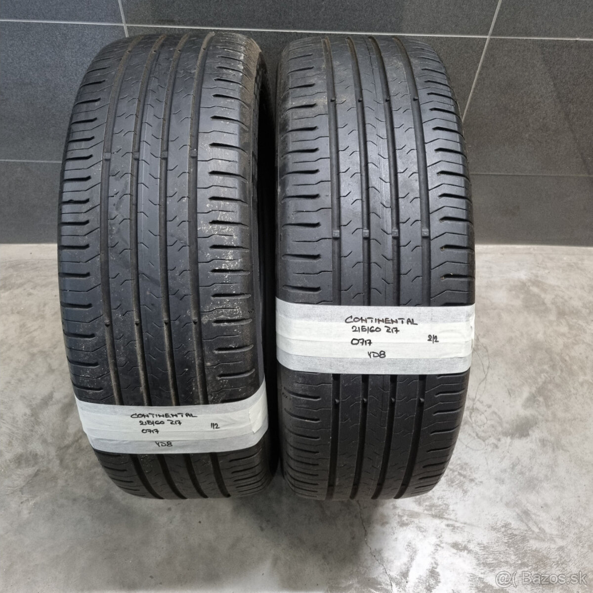 Letné pneumatiky pár 215/60 R17 CONTINENTAL