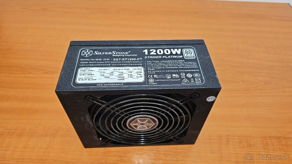 Predám zdroj 1200W Silverstone strider platinum 80+