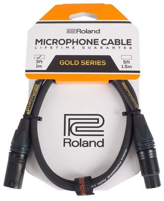 Roland RMC-GQ3 - mikrofonovy kabel 1m - GOLD SERIES