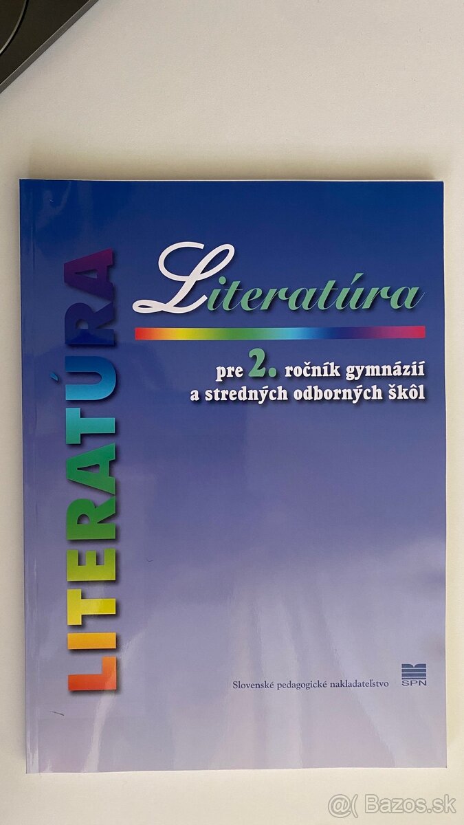 Učebnica Literatúry pre 2. ročník gymnázií TOP stav