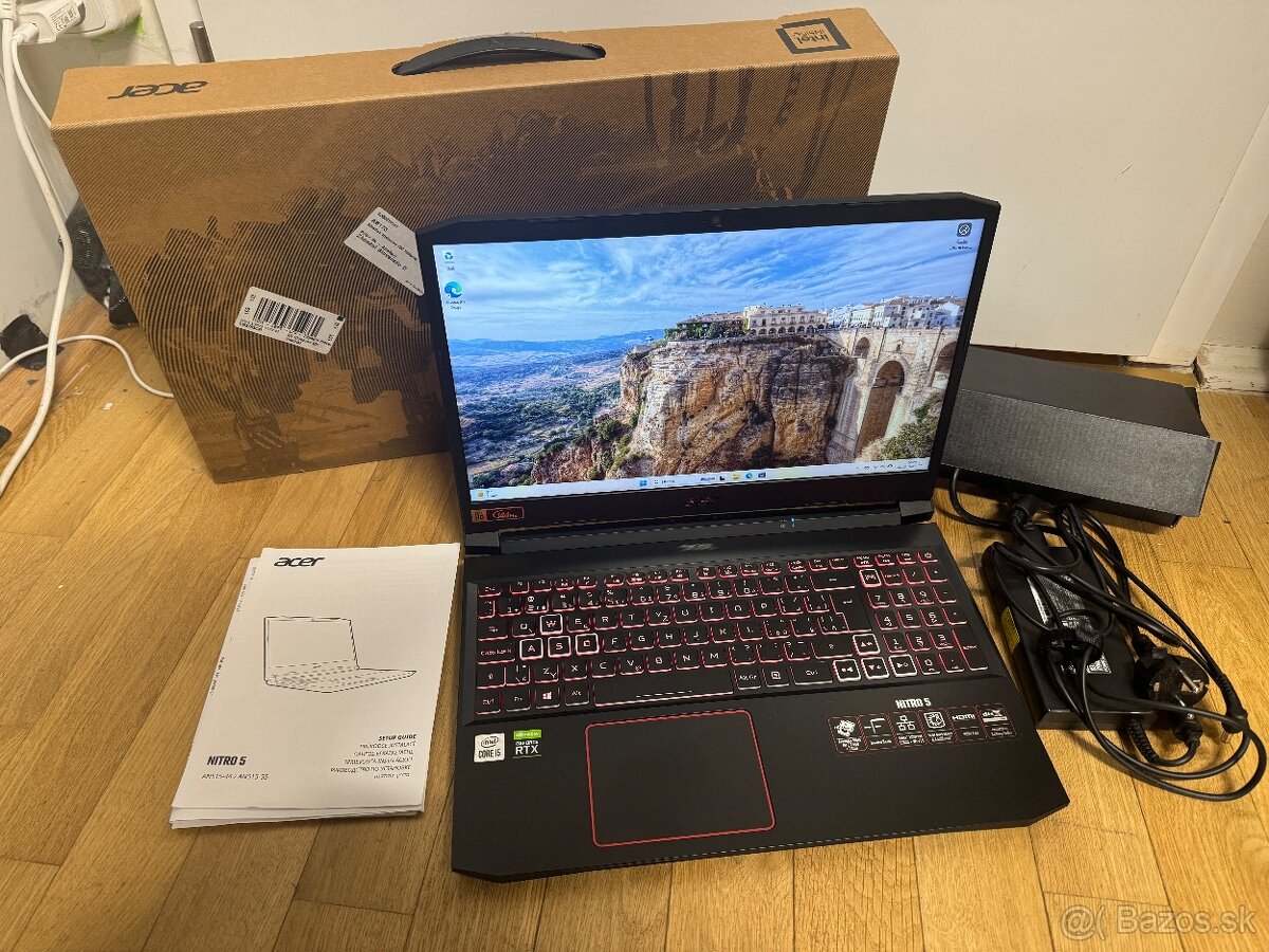 Acer Nitro 5 I5 RTX 3060, 16g ram, 144hz displej