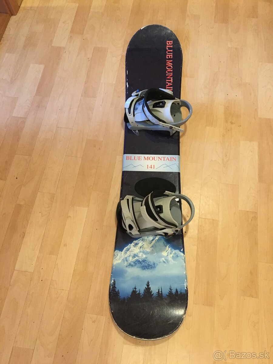 Snowboard s viazaním 141 cm