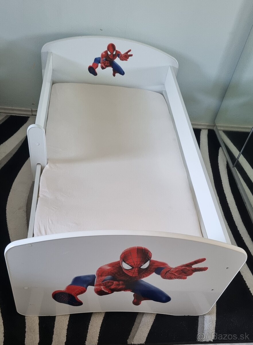 Posteľ s motívom Spiderman 140 x 70cm