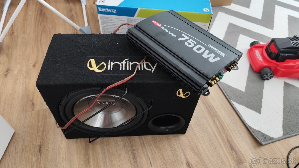 Subwoofer Infinity R 12 BR + zosilňovač Carpower HPB-15