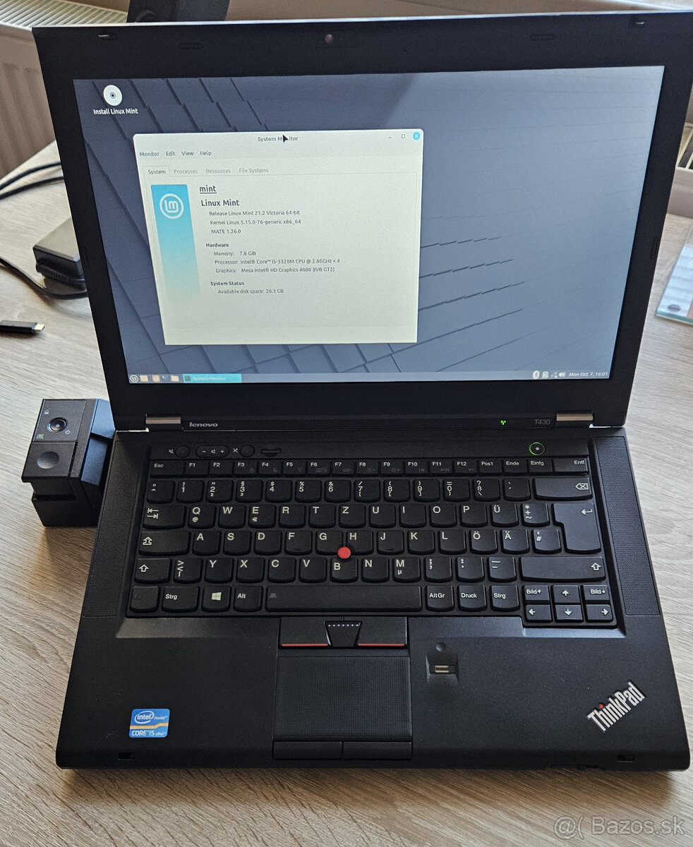 Lenovo Thinkpad T430 - bez disku, dok. stanica ako darcek