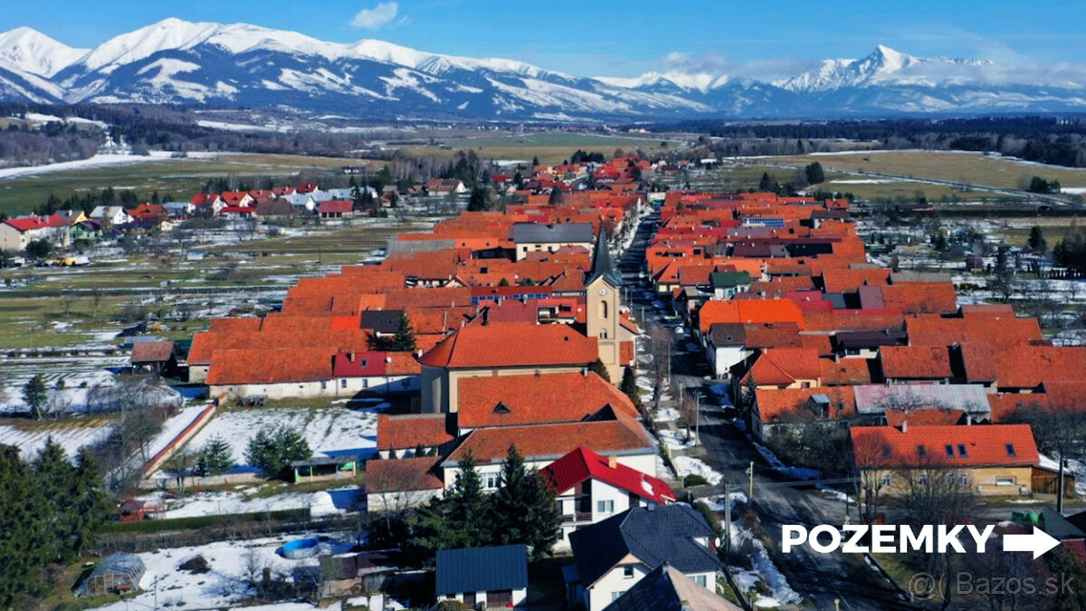 Pozemok Liptov TATRY - v dosahu INŽ.SIETE, CESTA, DOMY