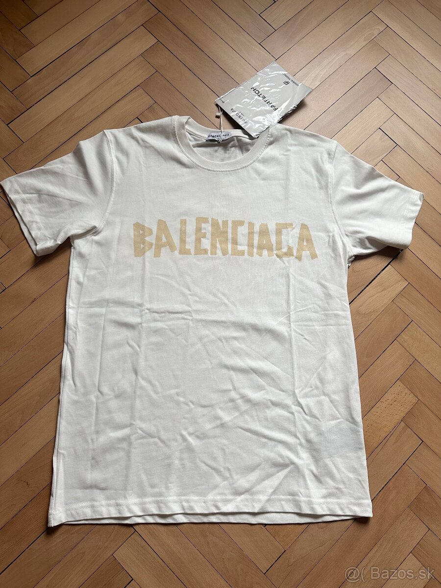 Panske tricko Balenciaga biele