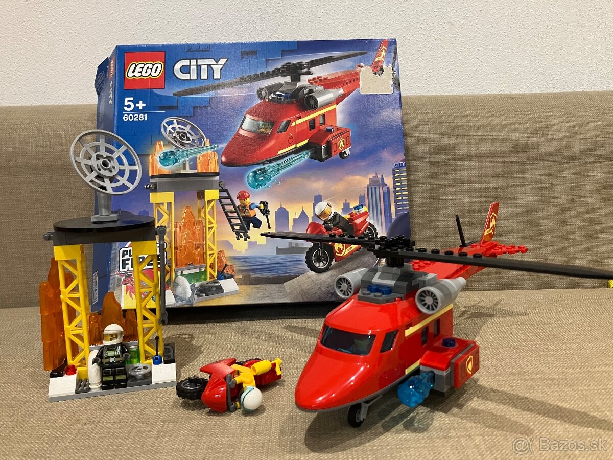 Predam lego city Záchranársky vrtuľník. Jedenkrat postavené