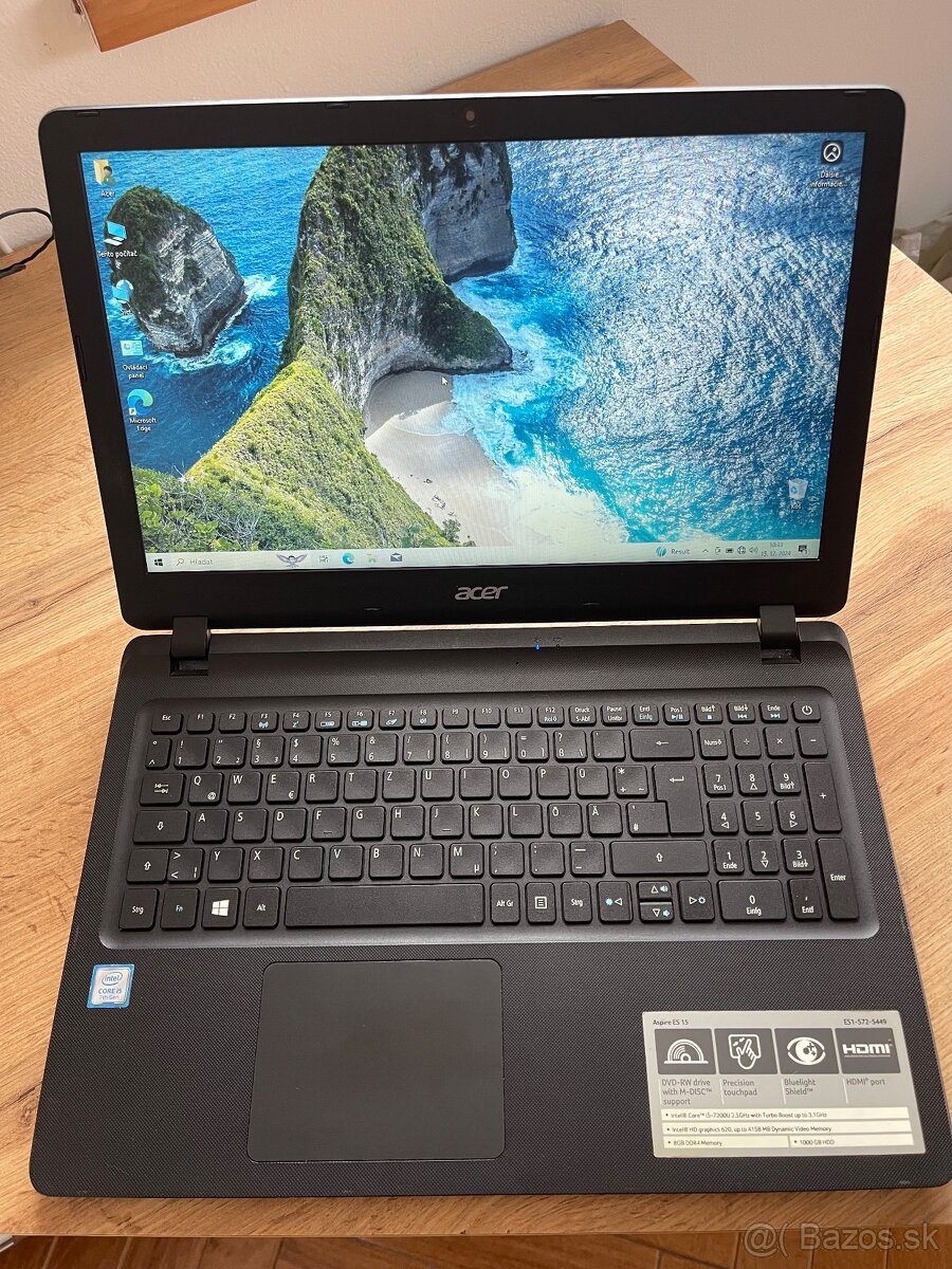 Notebook Acer Aspire ES 15