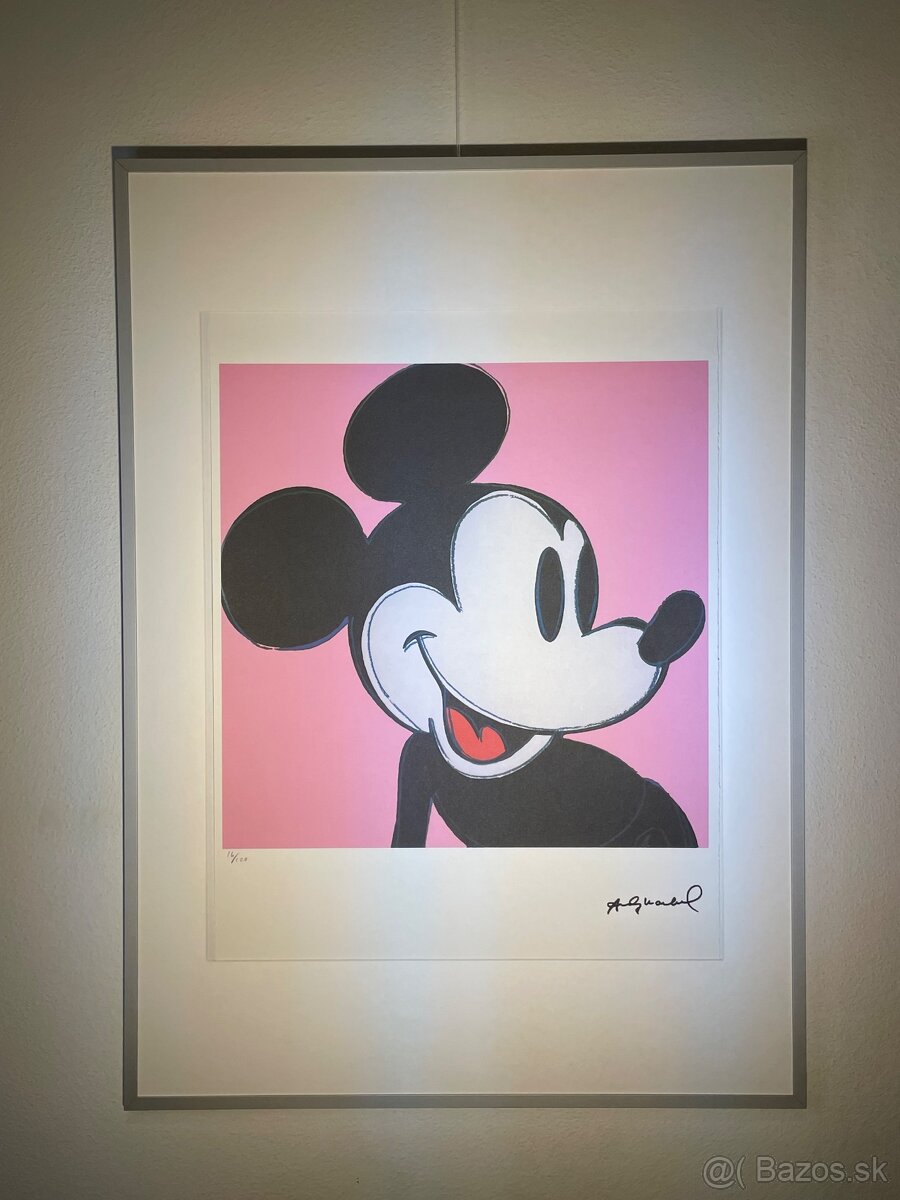 Andy Warhol "Mickey" Limitovaná edícia_Certifikát