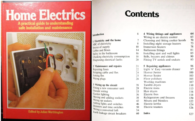 "The Home Plumber" and "Home Electrics"